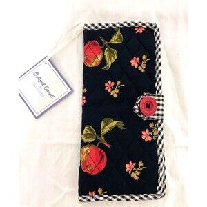NWT April Cornell Silvestri Granny core Folded Wallet Garden Floral Quilted